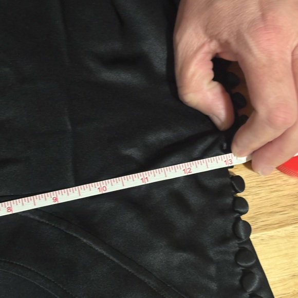 KHAITE Milo Silk-Satin Midi Dress Black size 4 (altered) - Picture 15 of 16